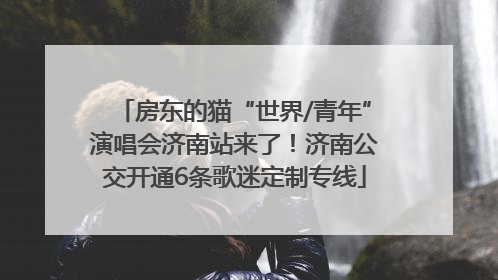 房东的猫“世界/青年”演唱会济南站来了！济南公交开通6条歌迷定制专线